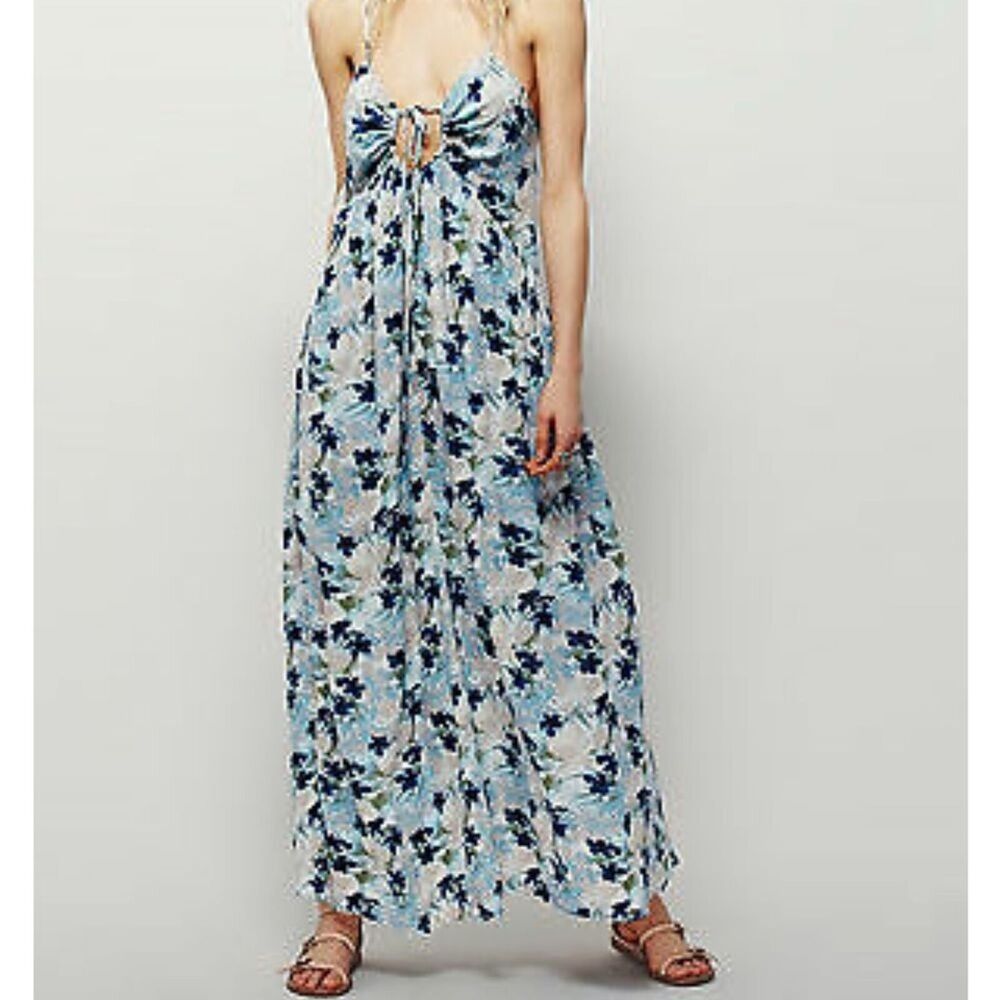 FREE PEOPLE MULBERRY KEYHOLE MAXI DRESS SIZE XS